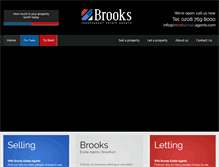 Tablet Screenshot of brooksestateagents.com